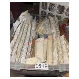 Large lot of White and Blue Lace Trim For Sewing