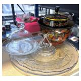 Serving Dish Lot       (ROW B Shelves right side)