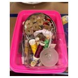 Little Bin Of Bobbins and thread      (Row B Left