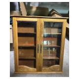 Small Slender Curio Apothecary Cabinet
