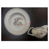 vintage Kent China soup bowl and creamer set in