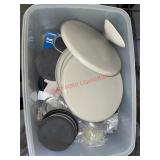 collection of furniture sliders and felt pads