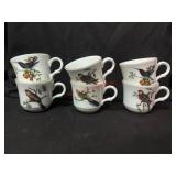 6 Small Bavarian Bird Mugs  Jaeger Co