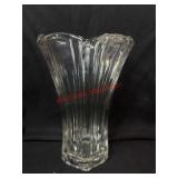 Large Scalloped Glass Vase