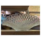 Vintage Cut Glass Unique Bowl          (Row A Let