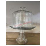 Glass Pedestal and Glass Dome Mismatched