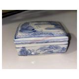 Small Chinese Porcelain Ink Box