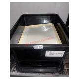 Lidded Tote of Photo Album Sticky Pages