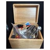 Wood Box of Knick Knacks          (BOOk NOOK)