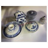 Lot of Vintage Porcelain Lidded Dishes