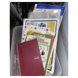 BOOK AND NOTEBOOK LOT (ROW C)