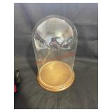 vintage glass display dome(ROW C)
