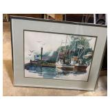 Vtg Watercolor by Gretchen Hancock         (Row