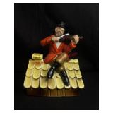 Vtg ceramic music box featuring a 'Fiddler on the