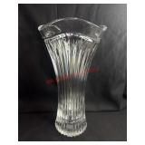 Cut Glass Long Stemmed Flower Vase