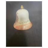 vintage-style porcelain bell ornament (ROW A)