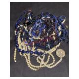 Glass Beads and Faux Pearl Lot to be gone thru