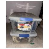 Two Totes of Quilting Fabrics