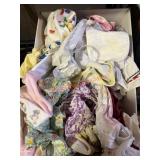Box lot of Vtg Handmade Baby Clothes
