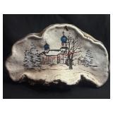 10in Hand Painted Bracket Fungus from the 70's