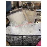 Wire Basket of Lacey Trim for Sewing     (Row B