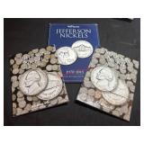 3 Booklets Jefferson Nickels 1938-2015