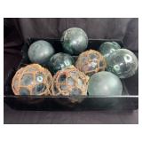 9-   Vintage Glass Fishing Floats