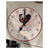 Battery Operated Chicken Decor Clock