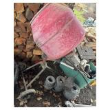 Red Cement Mixer     (OUTBACK COVERED AREA)