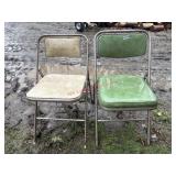 Two Vintage Pop Open Chairs             (OUTBACK