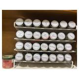 Multiple Spices in spice rack lot