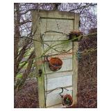 Vintage Door Plant Holder Yard Art      (Right