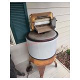 Vintage Ringer Washer     (Right Side Porch)