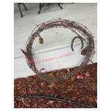 Barbed Wire Wreath Decor      (Front Porch)