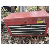 Vintage Metal tool Box        (BACK UNDER COVERED