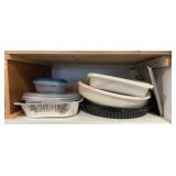 Misc. cooking items lot(cabinet)