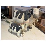 Large and Small Cow Figure Decor        (Garage
