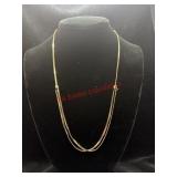 Gold toned adjustable necklace (jewelry garage)