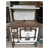 vintage Monarch Malleable cook stove    (outside