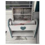 Shelf and Wood Crate lot