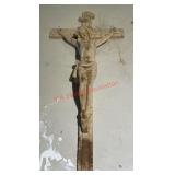 crucifix featuring a wooden cross (garage)