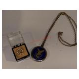 Pin and Woman's Auxiliary Pendant lot