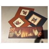 Chicken Decor Lot   (Garage Tables_)