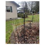 Wrought Iron Stair Case Plant Shelf