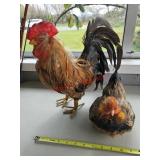 Rooster and hen - box truck