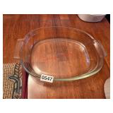 Clear Pyrex baking Dish