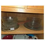 Kitchen Cabinet Shelf Lot of Serving Dishes