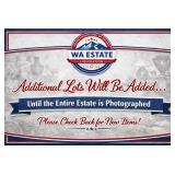 ADDITIONAL LOTS TO BE ADDED: PLEASE CHECK BACK