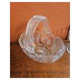 vintage crystal basket (dining room)