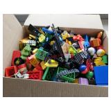 Legos, duplo blocks, wooden blocks, and more- box